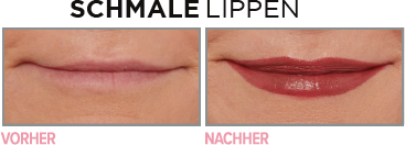 schmale lippen